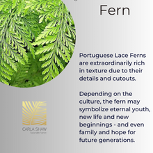 Load image into Gallery viewer, Fern Leaf with Vegetable Suede Bracelet