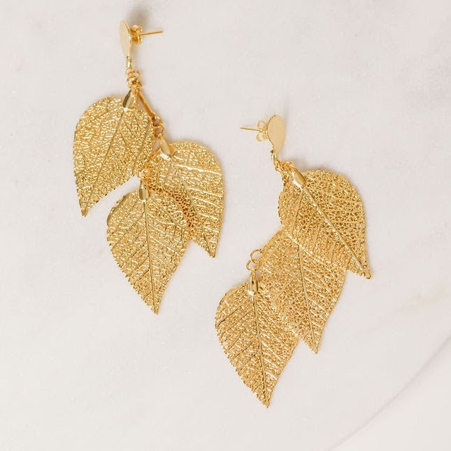 Cerrado Leaves (Cascade) Earrings