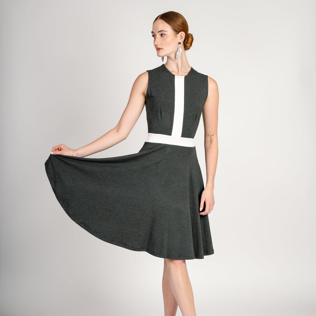 Color Block Midi Dress
