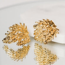 Load image into Gallery viewer, lemon cypress earrings gold
