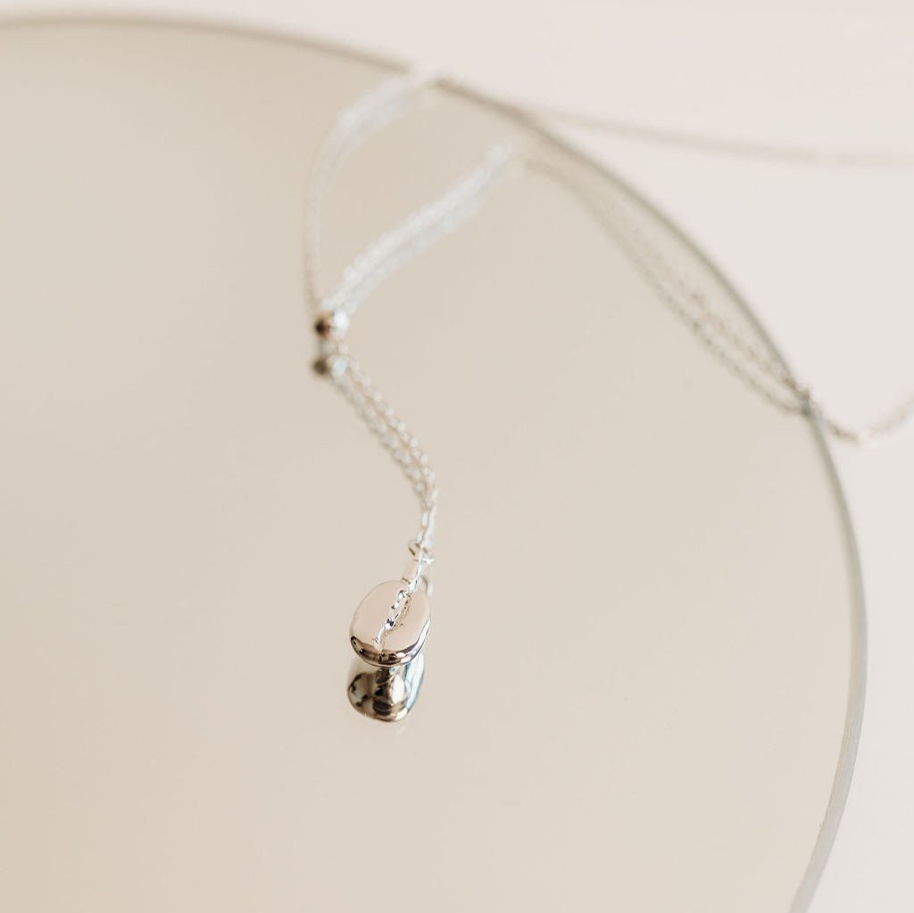 18k Gold Coffee Bean Necklace with Gold Chain – CARLA SHAW